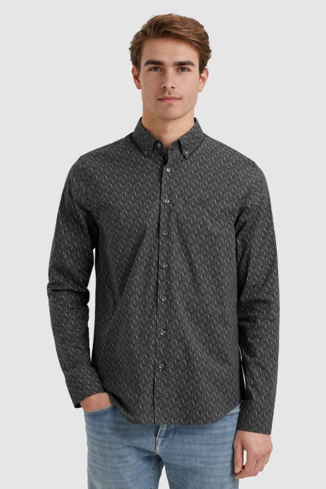 Vanguard long sleeve shirt print on poplin